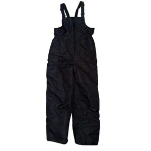 Kids XL Cherokee Solid Black Insulated Snow Bib Overalls